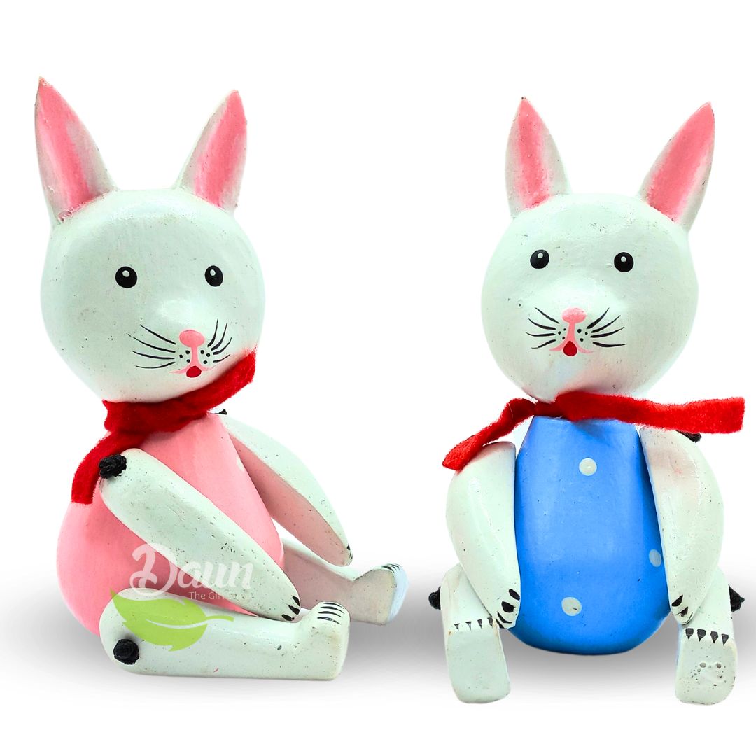 Wooden Rabbit Toys Handcraft